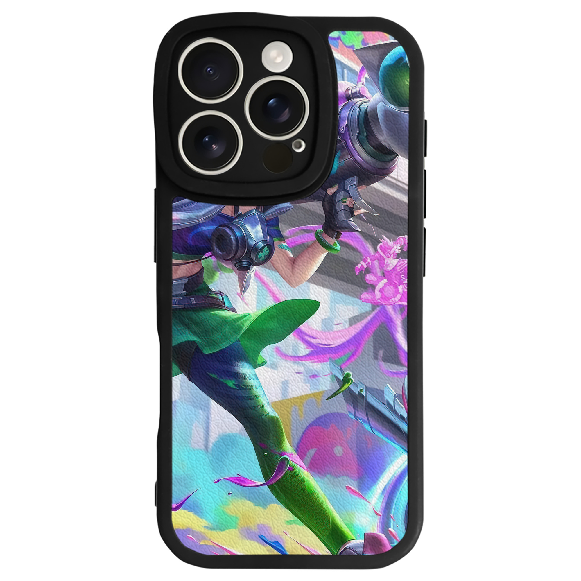 リーグ・オブ・レジェンド League of Legends LOL 【iPhone 16シリーズ対応】シリコンスマホケース（レザー調） 材質：シリコン